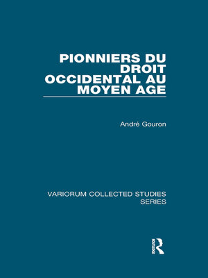 cover image of Pionniers du droit occidental au Moyen Age